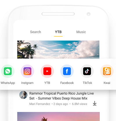 Snaptube aplicativo de baixar música