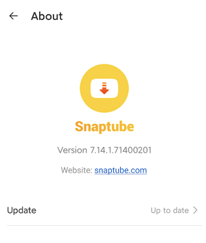 snaptube apk versão mais recente