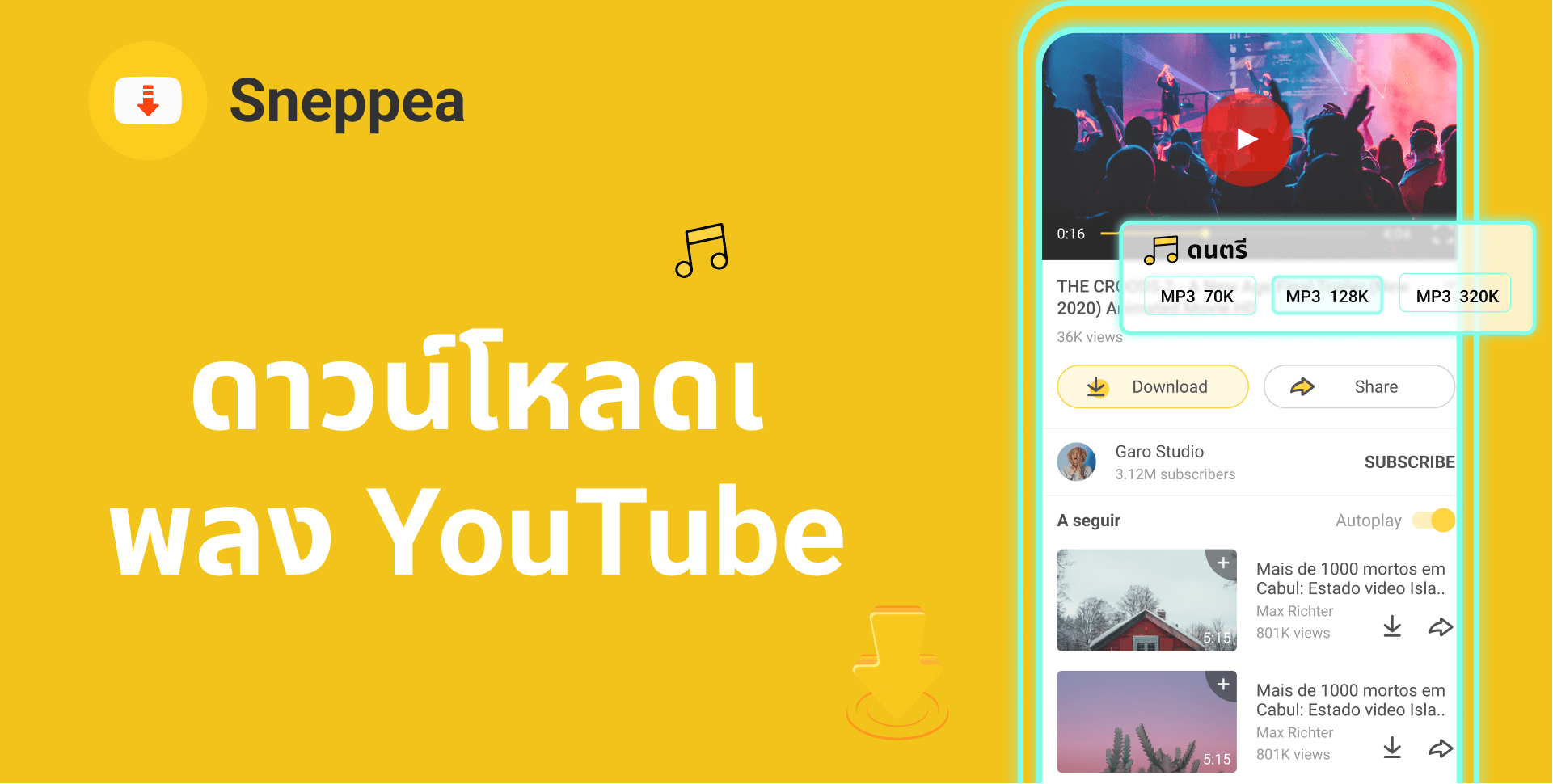 ดาวน์โหลดเพลง youtube
