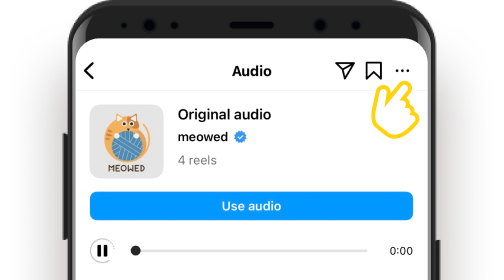 copy instagram reel auido link