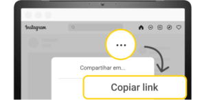 baixar instagram video: copiar link no pc
