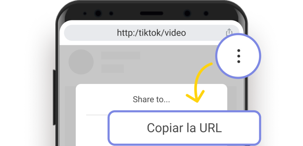 copia el enlace del video para compartir