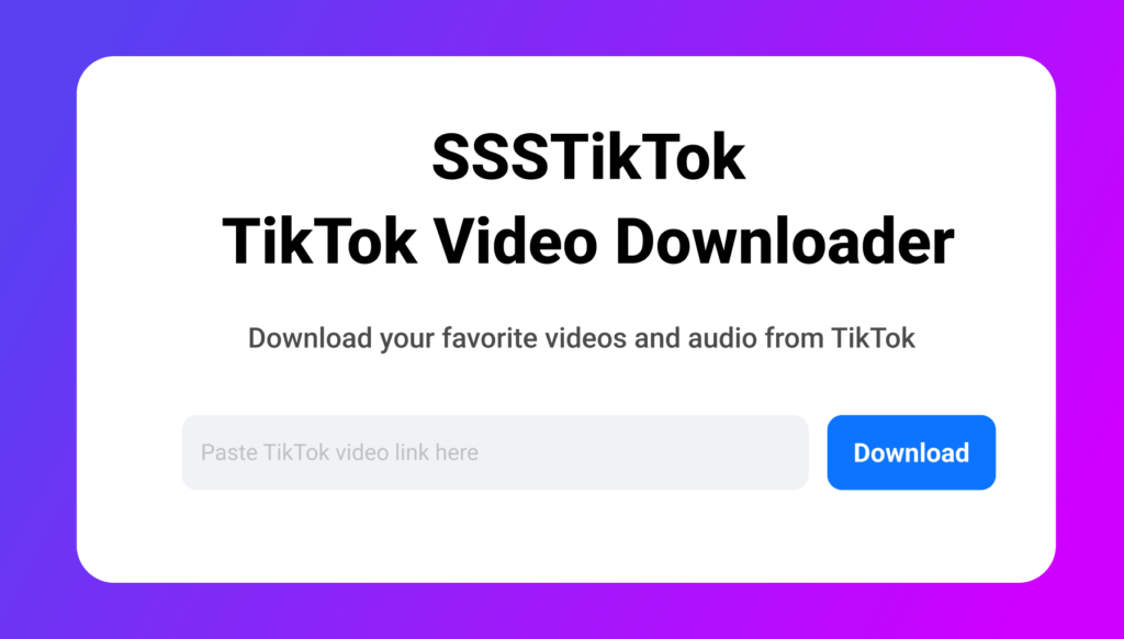 Download TikTok Video